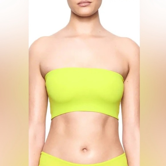 NWT SKIMS Bright Yellow Fitted Top – Size S - Picture 1 of 9